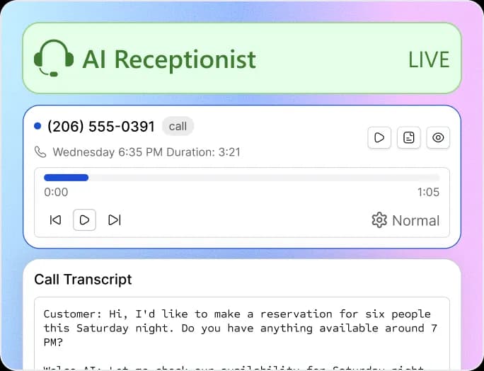 Start Taking Reservations