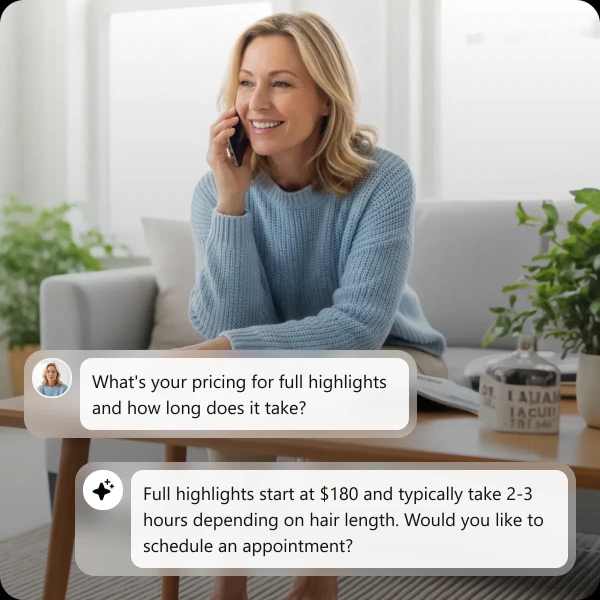 Answer Service and Pricing Questions Using Your Uploaded Information