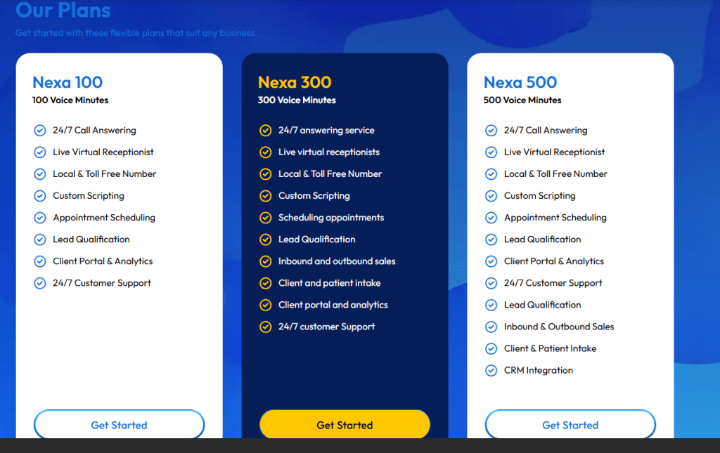 Nexa pricing