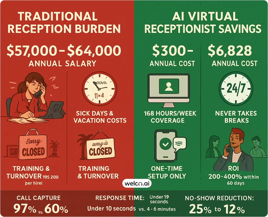 traditional-reception-burden-ai-virtual-receptionist-savings